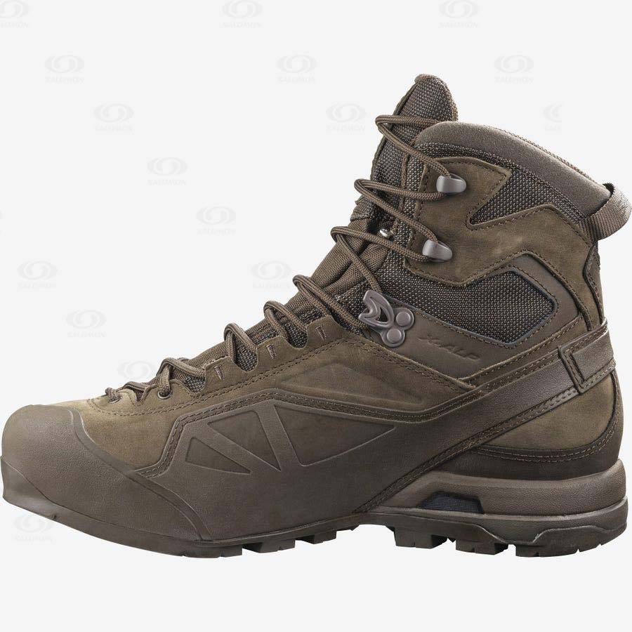 Dámské Nepromokavé Boty Salomon X ALP GORE-TEX FORCES Hnědé | CZ-L2222