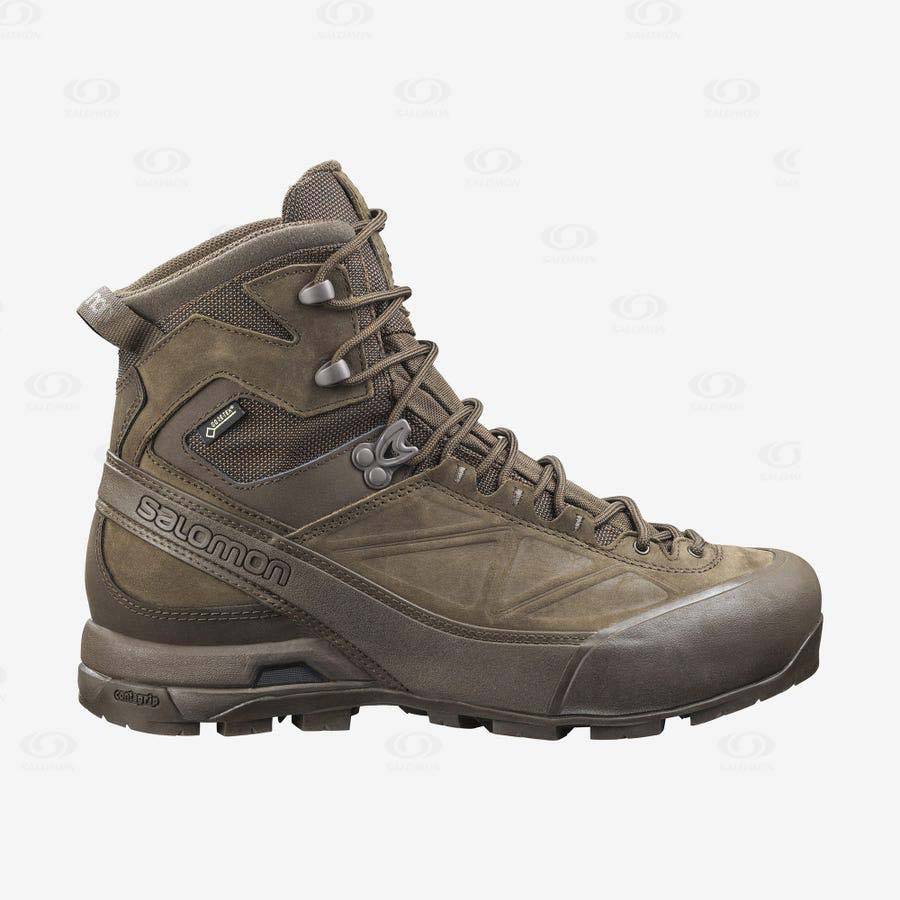 Dámské Nepromokavé Boty Salomon X ALP GORE-TEX FORCES Hnědé | CZ-L2222