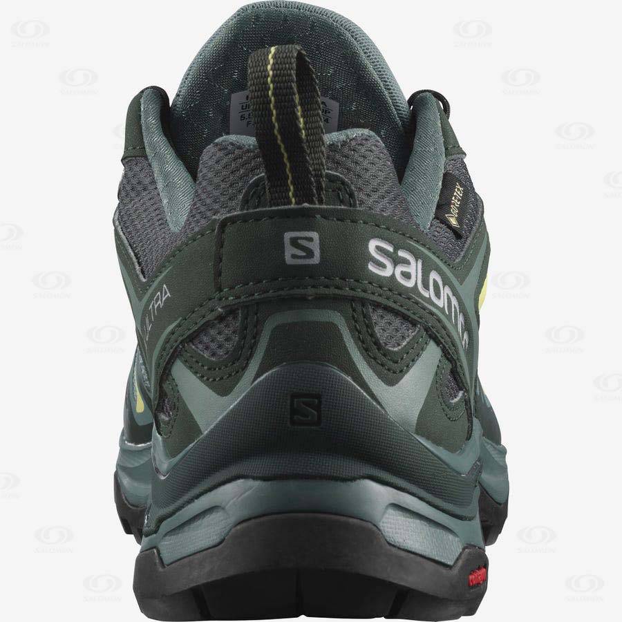 Dámské Nepromokavé Boty Salomon X ULTRA 3 GORE-TEX Zelene | CZ-M1517