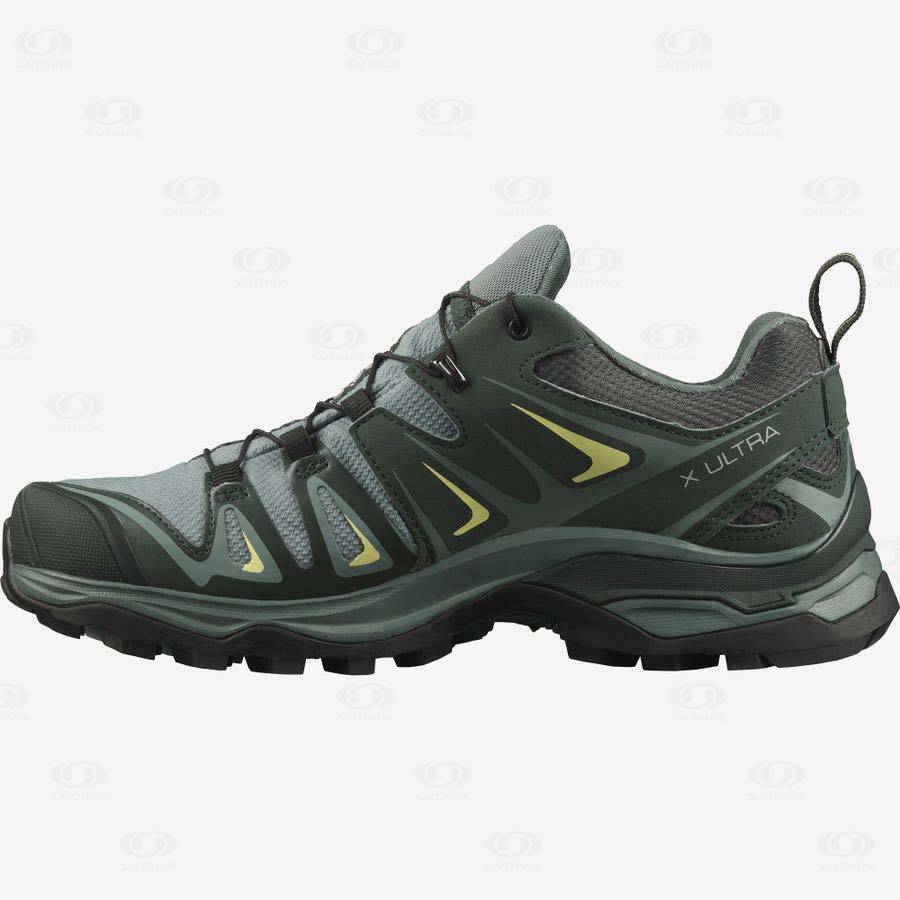 Dámské Nepromokavé Boty Salomon X ULTRA 3 GORE-TEX Zelene | CZ-M1517