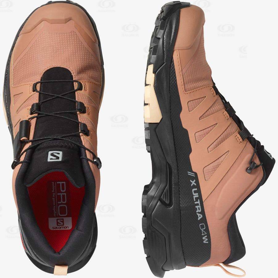 Dámské Nepromokavé Boty Salomon X ULTRA 4 GORE-TEX Hnědé | CZ-M2483