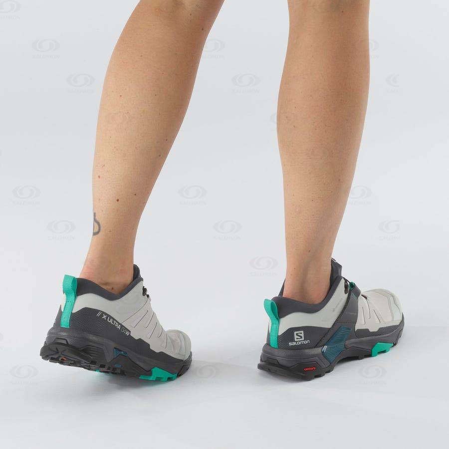 Dámské Nepromokavé Boty Salomon X ULTRA 4 GORE-TEX Béžový | CZ-O1868