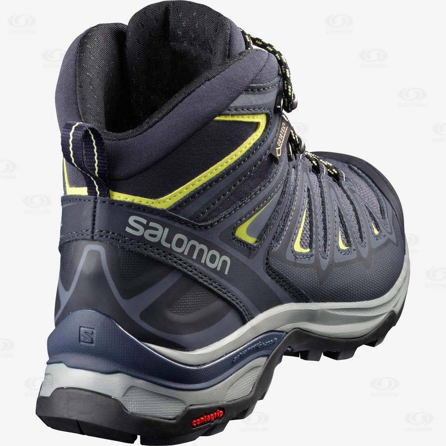 Dámské Nepromokavé Boty Salomon X ULTRA 3 WIDE MID GORE-TEX Blankyt | CZ-S1618