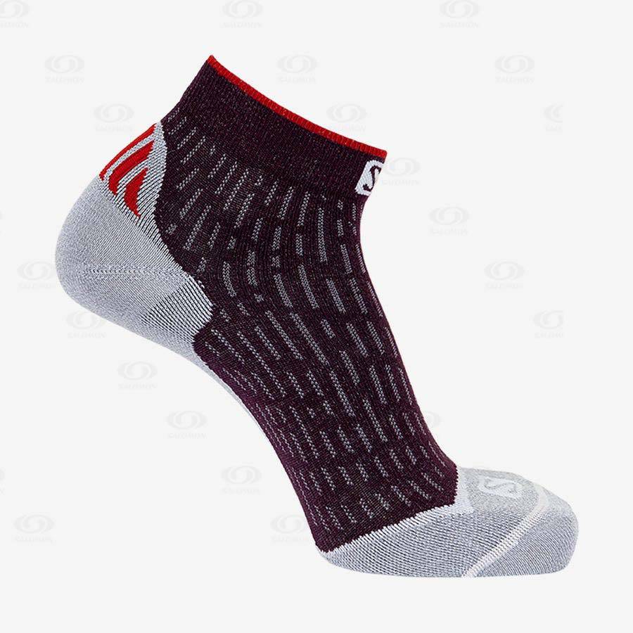 Dámské Ponožky Salomon ULTRA ANKLE Červené | CZ-A2151