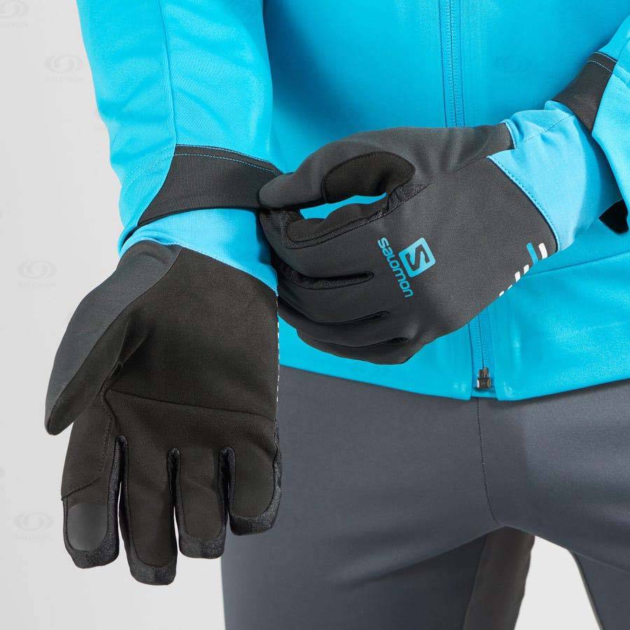 Dámské Rukavice Salomon EQUIPE Černé Blankyt | CZ-L1879