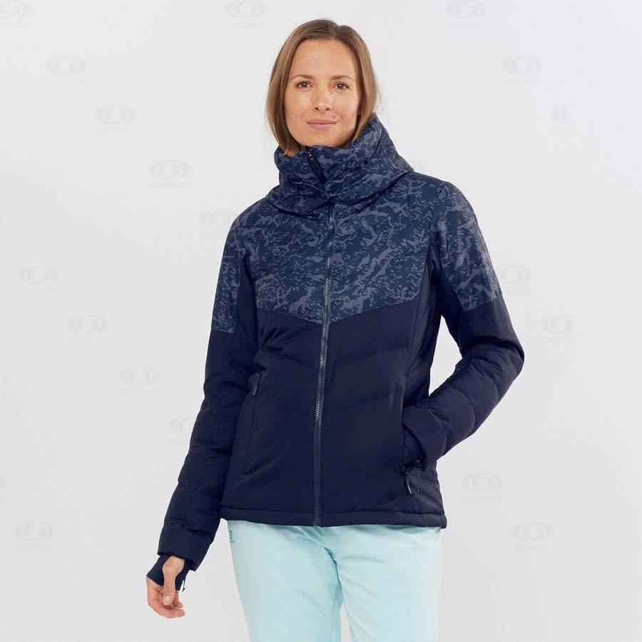 Dámské Softshellová Bunda Salomon Bundy NEW PREVAIL Blankyt | CZ-A1647