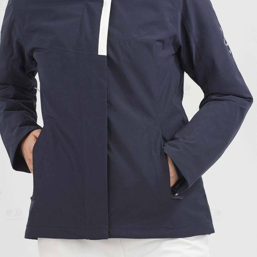 Dámské Softshellová Bunda Salomon Bundy SPEED Tmavě Blankyt | CZ-A1794