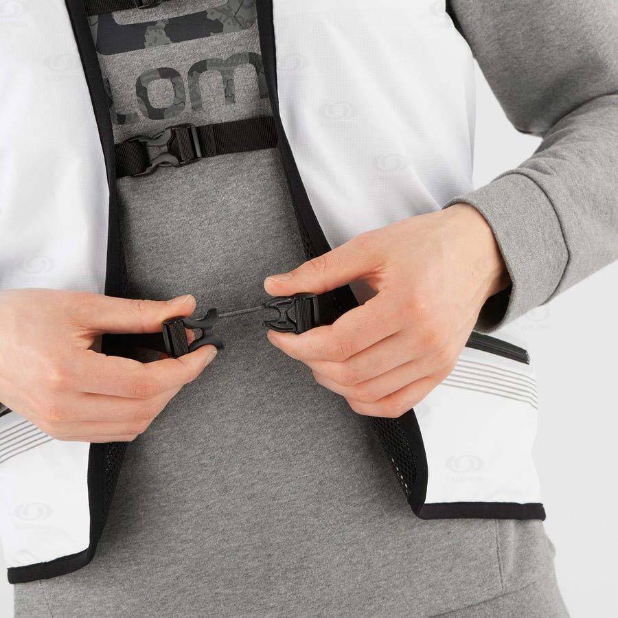 Dámské Softshellová Bunda Salomon Bundy OUTLIFE REVERSIBLE UTILITY U Bílé Černé | CZ-A2627