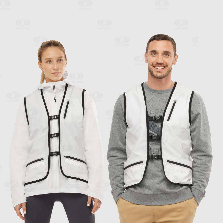 Dámské Softshellová Bunda Salomon Bundy OUTLIFE REVERSIBLE UTILITY U Bílé Černé | CZ-A2627
