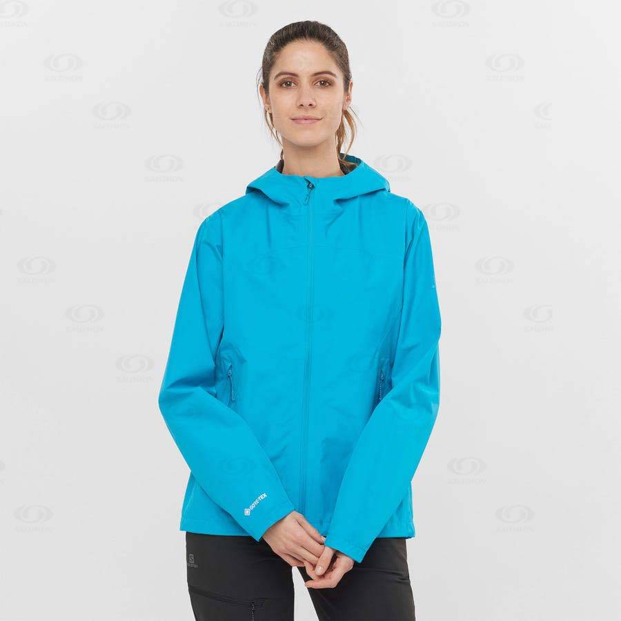 Dámské Softshellová Bunda Salomon Bundy OUTLINE GORE-TEX 2.5L Blankyt | CZ-L1067