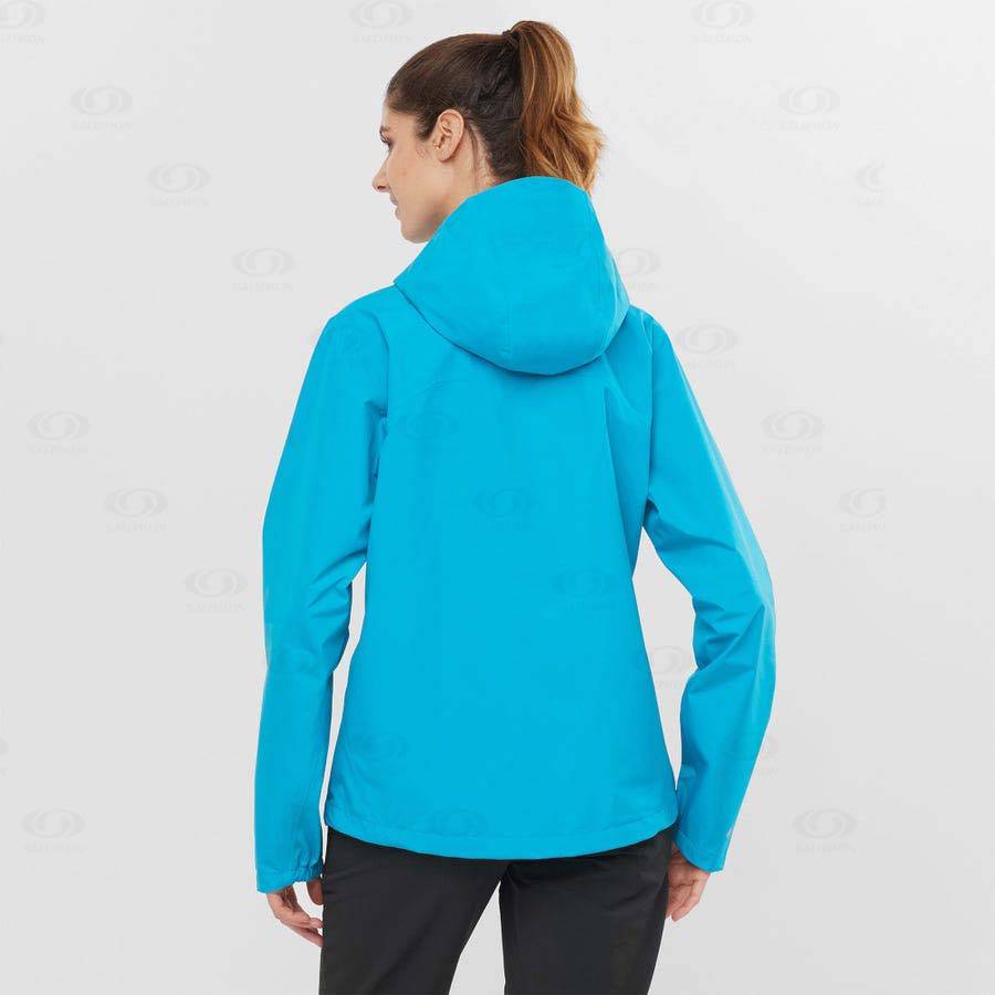 Dámské Softshellová Bunda Salomon Bundy OUTLINE GORE-TEX 2.5L Blankyt | CZ-L1067