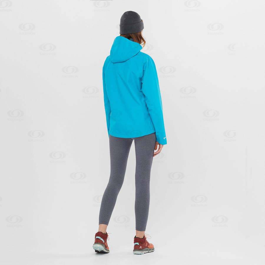 Dámské Softshellová Bunda Salomon Bundy OUTLINE GORE-TEX 2.5L Blankyt | CZ-L1067