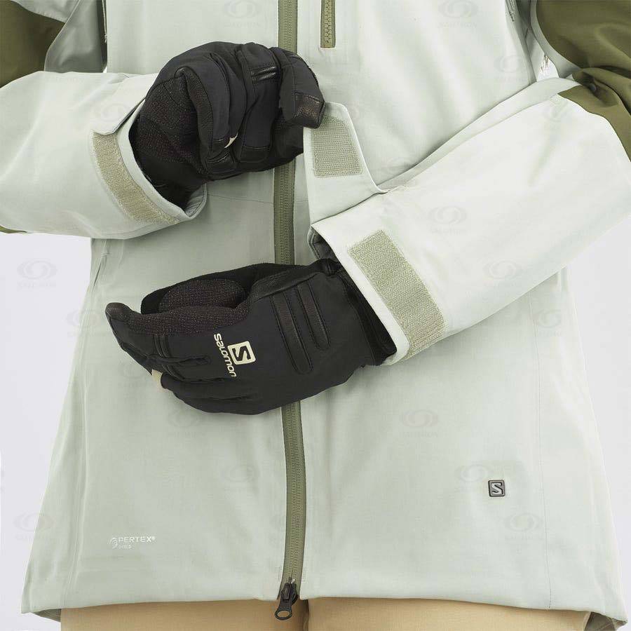 Dámské Softshellová Bunda Salomon Bundy STANCE 3L Olivy Zelené | CZ-L1214