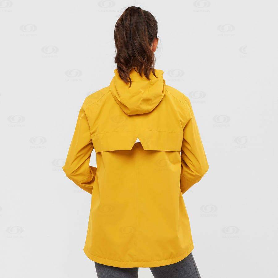 Dámské Softshellová Bunda Salomon Bundy COMET WP JKT W Žluté | CZ-L1368