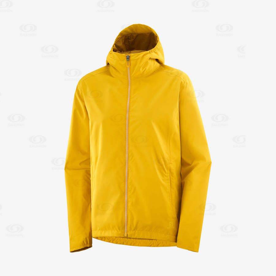 Dámské Softshellová Bunda Salomon Bundy COMET WP JKT W Žluté | CZ-L1368