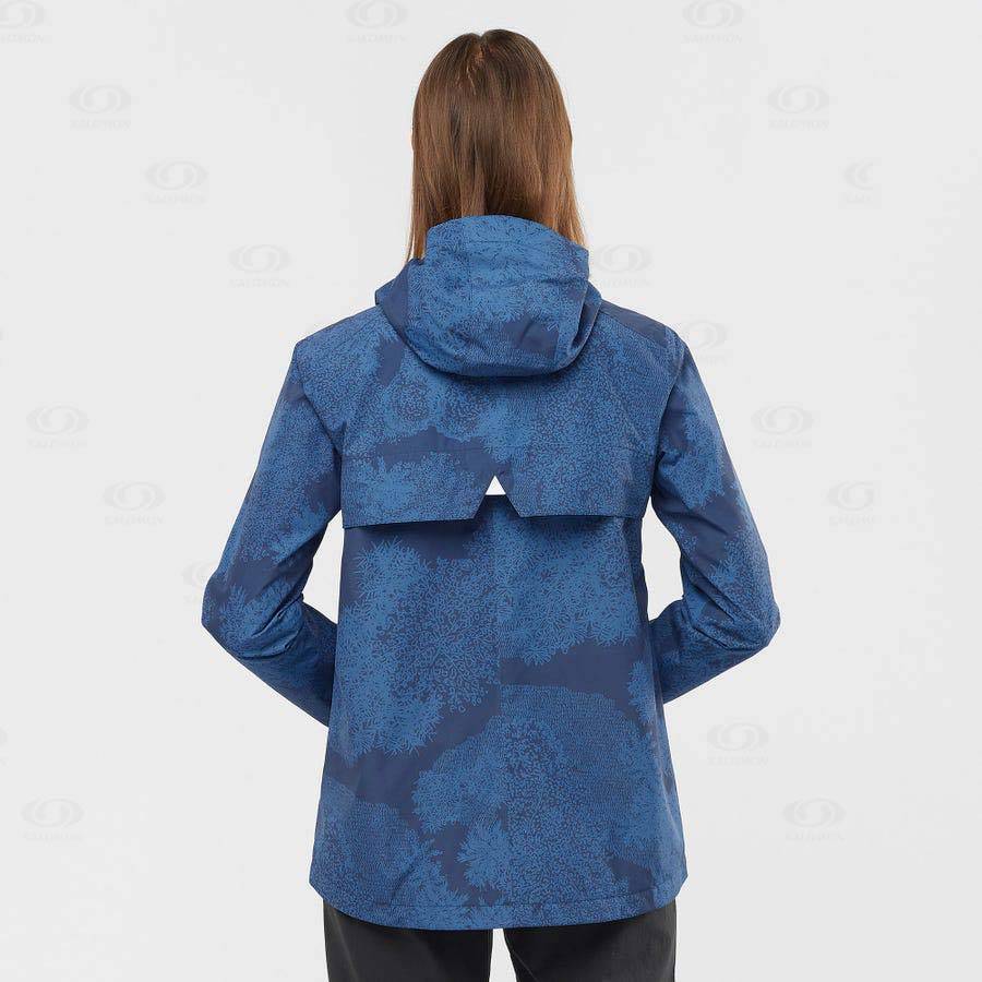 Dámské Softshellová Bunda Salomon Bundy COMET WP JKT W Blankyt | CZ-L1417