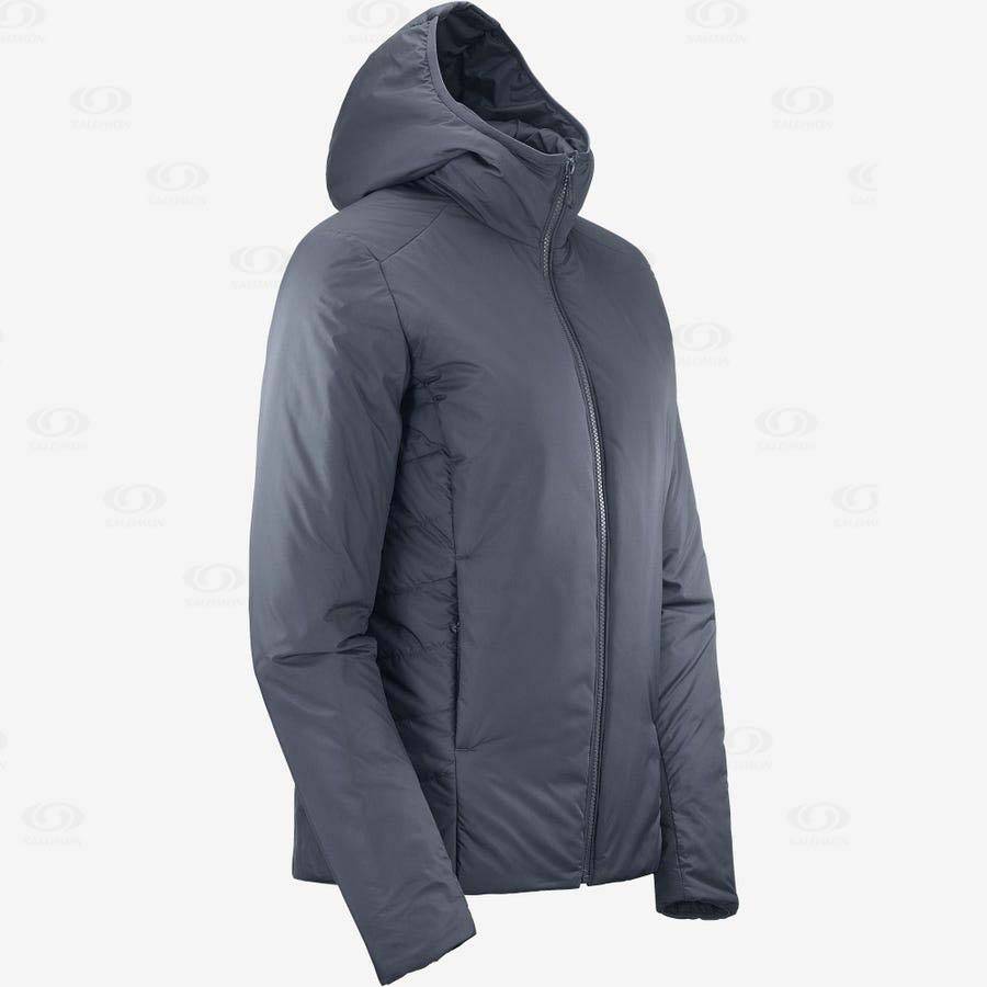 Dámské Softshellová Bunda Salomon Bundy OUTRACK INSULATED Tmavě Blankyt | CZ-L2488