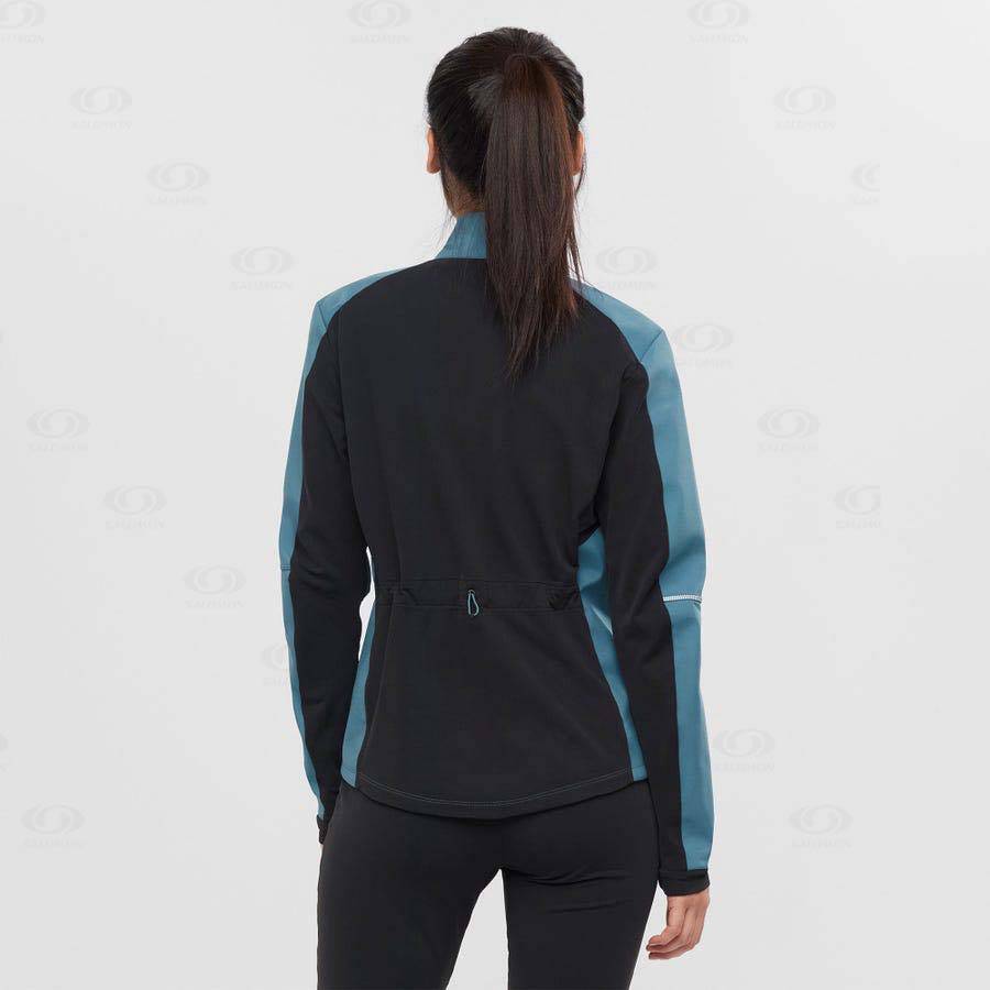 Dámské Softshellová Bunda Salomon Bundy AGILE SOFTSHELL Blankyt | CZ-L2600