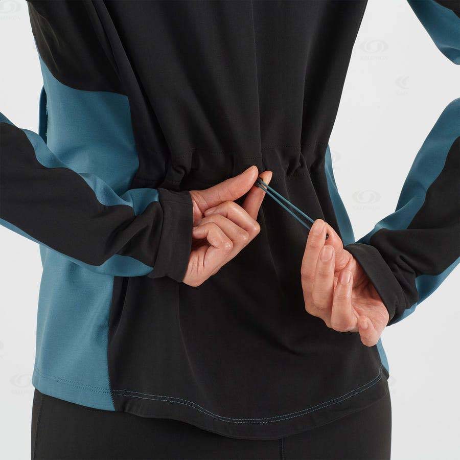 Dámské Softshellová Bunda Salomon Bundy AGILE SOFTSHELL Blankyt | CZ-L2600