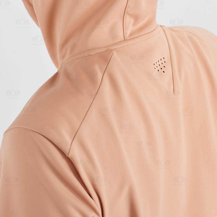 Dámské Softshellová Bunda Salomon Bundy GORE TEX INFINIUM™ WINDSTOPPER® Růžové | CZ-M1216