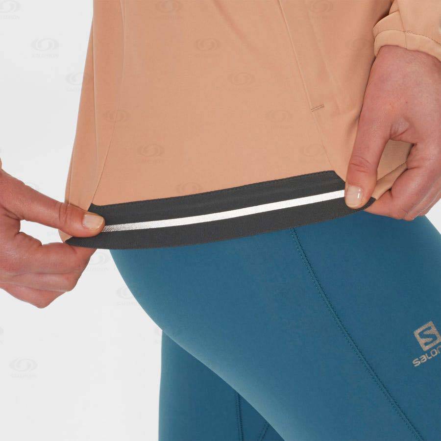 Dámské Softshellová Bunda Salomon Bundy GORE TEX INFINIUM™ WINDSTOPPER® Růžové | CZ-M1216