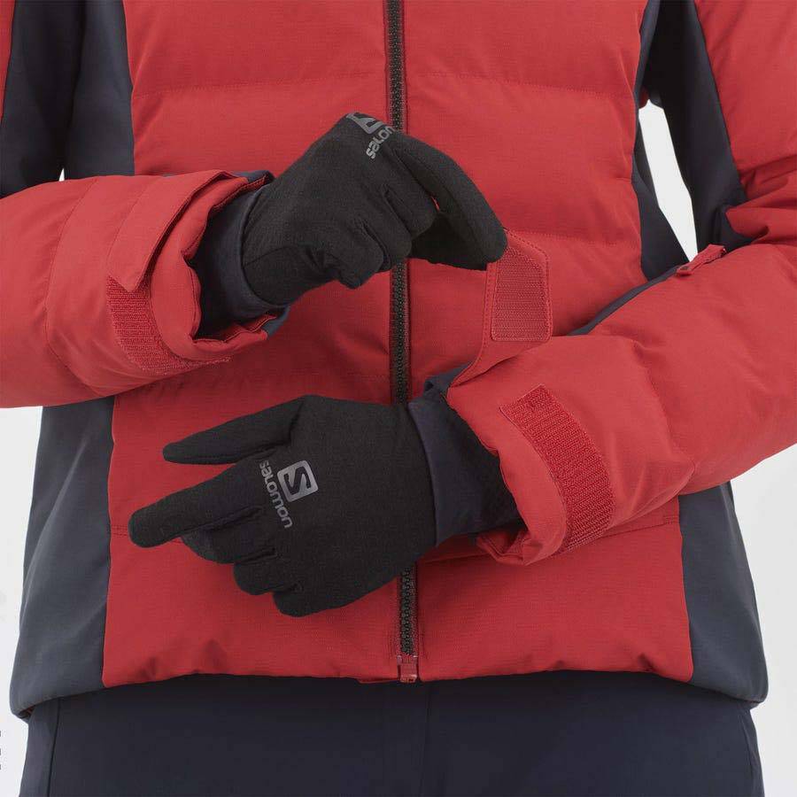 Dámské Softshellová Bunda Salomon Bundy STORMCOZY Červené | CZ-M1405
