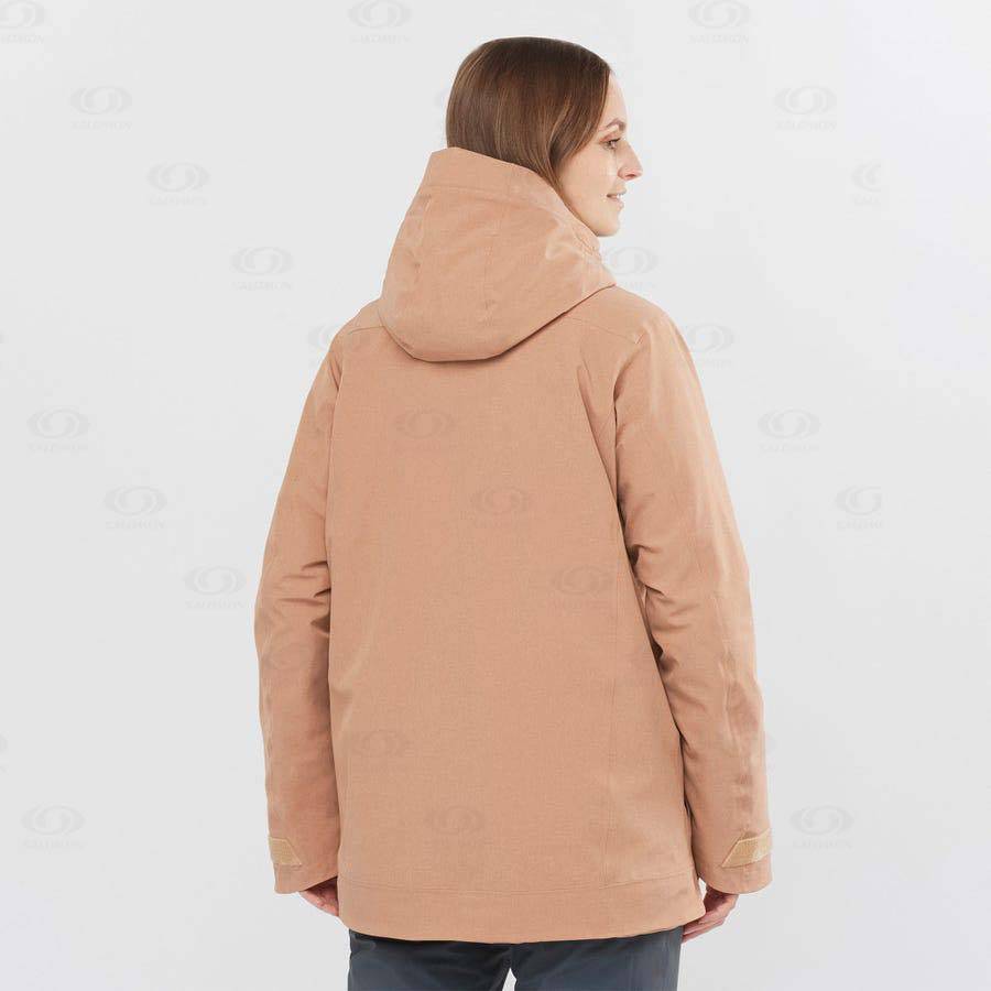 Dámské Softshellová Bunda Salomon Bundy STANCE CARGO Růžové | CZ-M2140