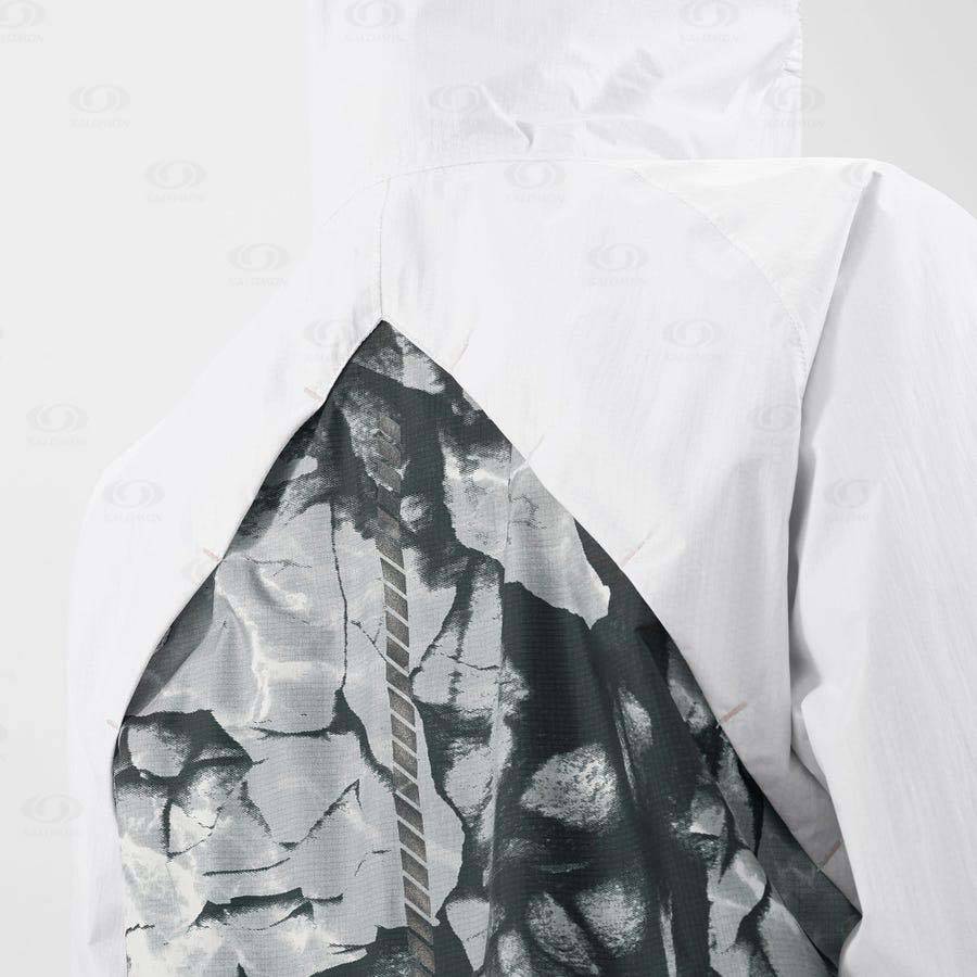 Dámské Softshellová Bunda Salomon Bundy BONATTI WATERPROOF Bílé | CZ-M2385