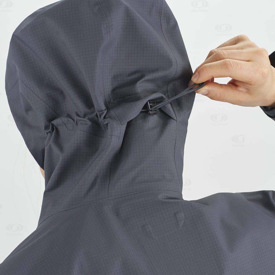 Dámské Softshellová Bunda Salomon Bundy OUTLINE GORE-TEX HYBRID Černé | CZ-N1575