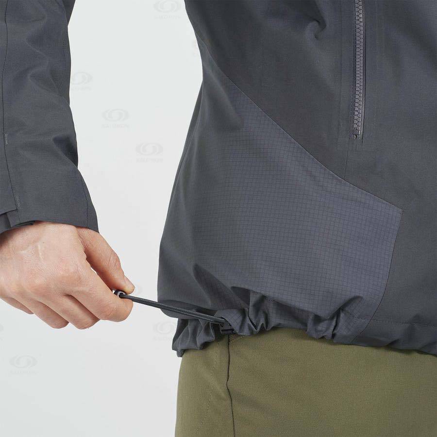 Dámské Softshellová Bunda Salomon Bundy OUTLINE GORE-TEX HYBRID Černé | CZ-N1575