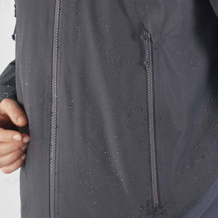 Dámské Softshellová Bunda Salomon Bundy OUTLINE GORE-TEX HYBRID Černé | CZ-N1575