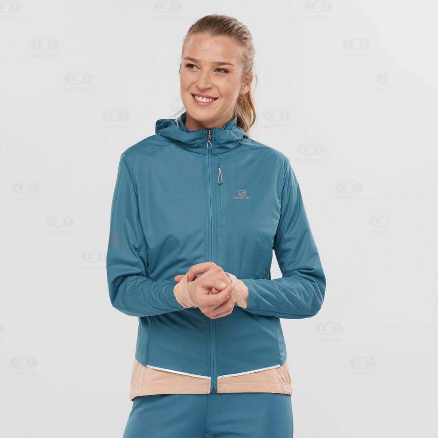 Dámské Softshellová Bunda Salomon Bundy LIGHT SHELL Blankyt | CZ-N1869