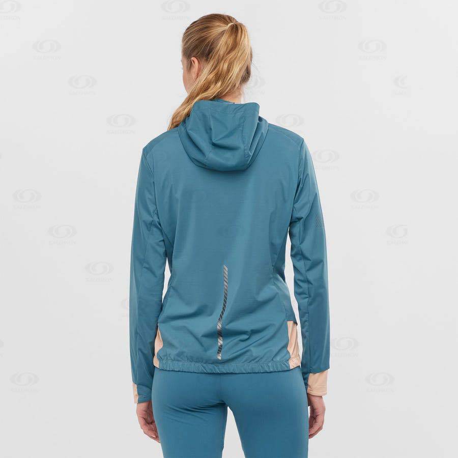 Dámské Softshellová Bunda Salomon Bundy LIGHT SHELL Blankyt | CZ-N1869