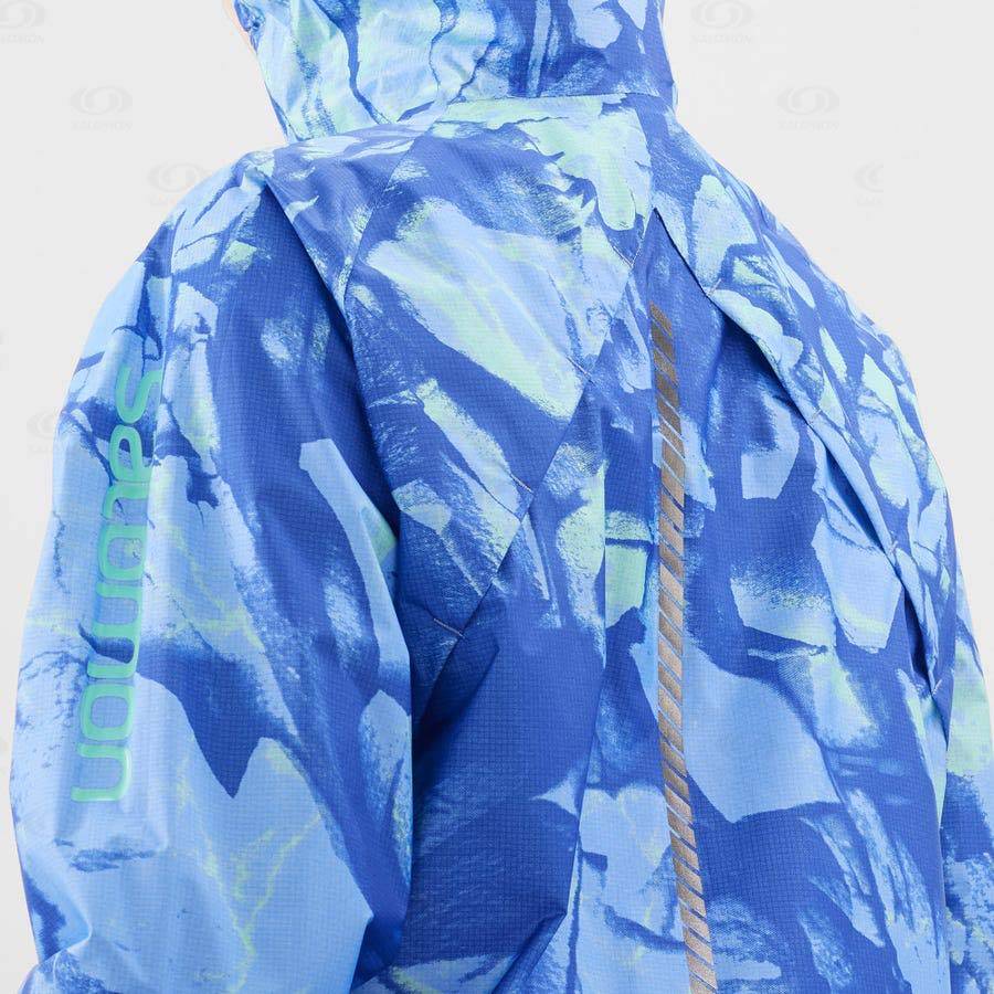 Dámské Softshellová Bunda Salomon Bundy BONATTI WATERPROOF Blankyt | CZ-N2261