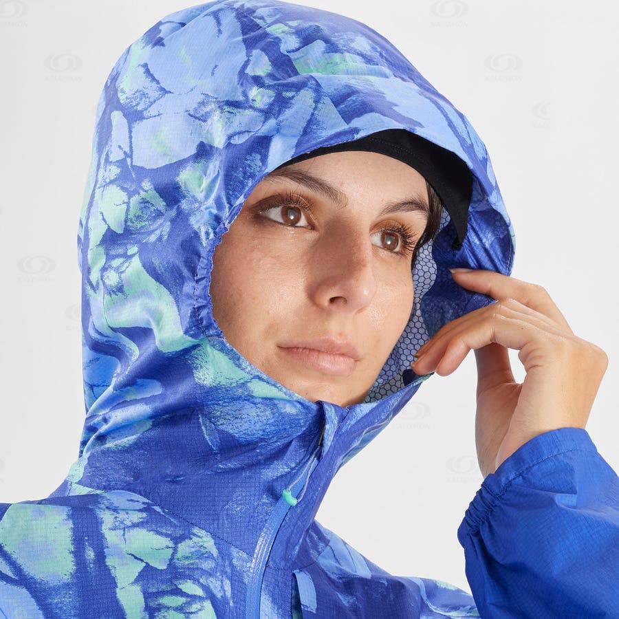 Dámské Softshellová Bunda Salomon Bundy BONATTI WATERPROOF Blankyt | CZ-N2261