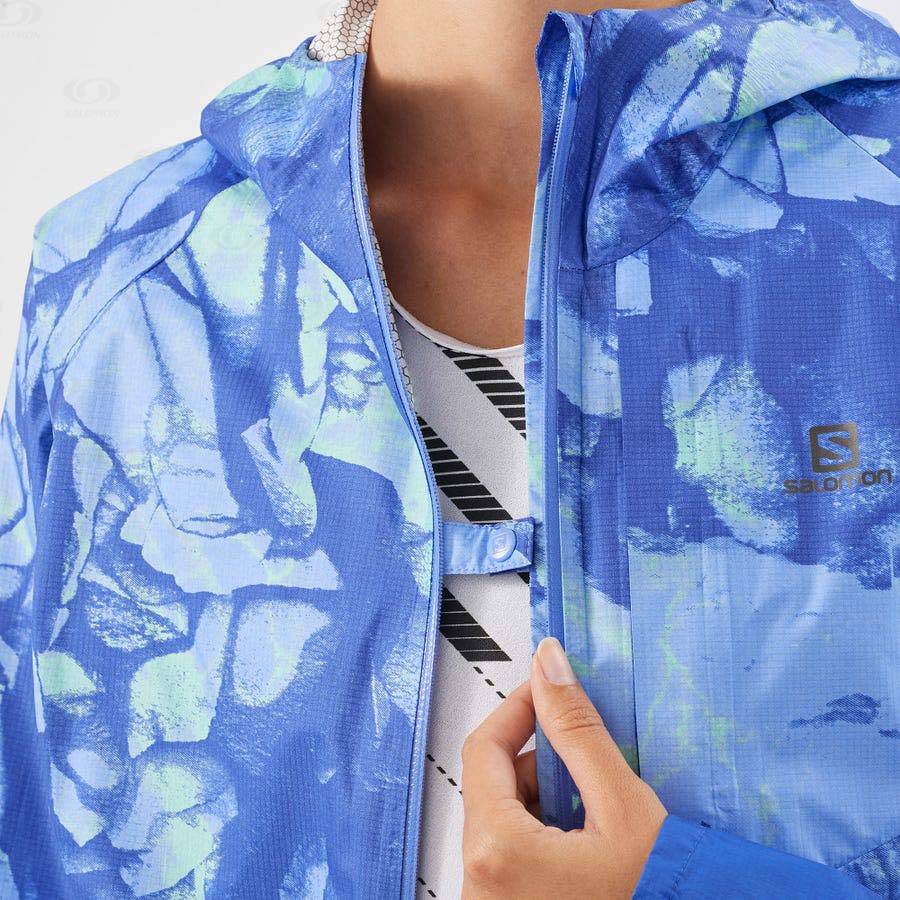 Dámské Softshellová Bunda Salomon Bundy BONATTI WATERPROOF Blankyt | CZ-N2261