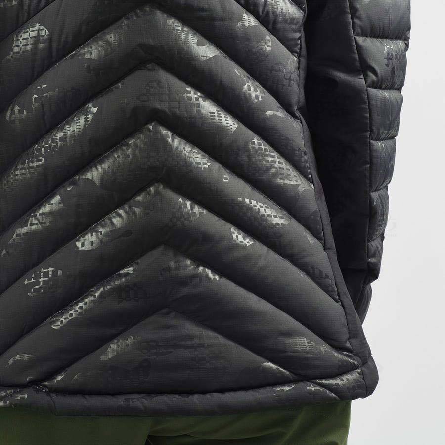 Dámské Softshellová Bunda Salomon Bundy ESSENTIAL XWARM DOWN Černé Černé | CZ-N2436