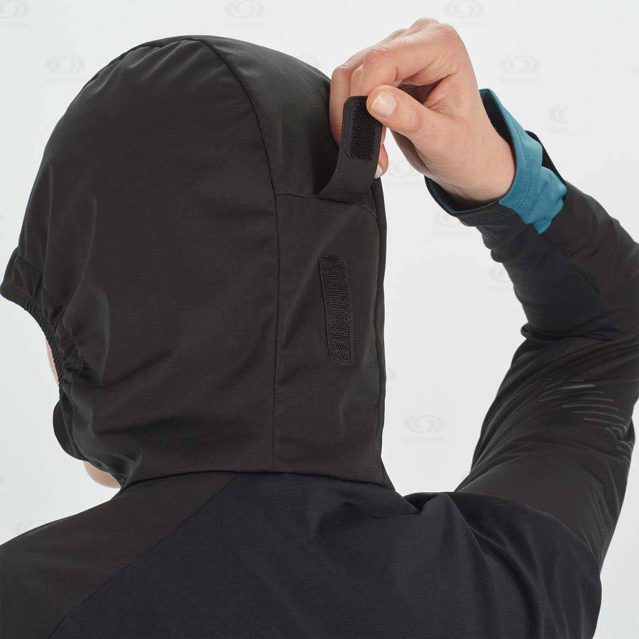 Dámské Softshellová Bunda Salomon Bundy LIGHT SHELL Černé | CZ-O1231
