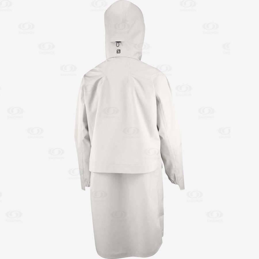 Dámské Softshellová Bunda Salomon Bundy OUTLIFE WP COMMUTER PARKA W Bílé | CZ-O1397