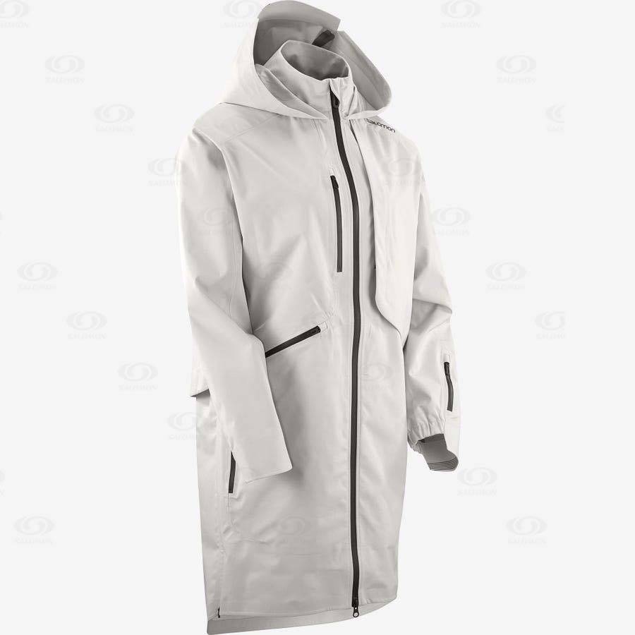 Dámské Softshellová Bunda Salomon Bundy OUTLIFE WP COMMUTER PARKA W Bílé | CZ-O1397