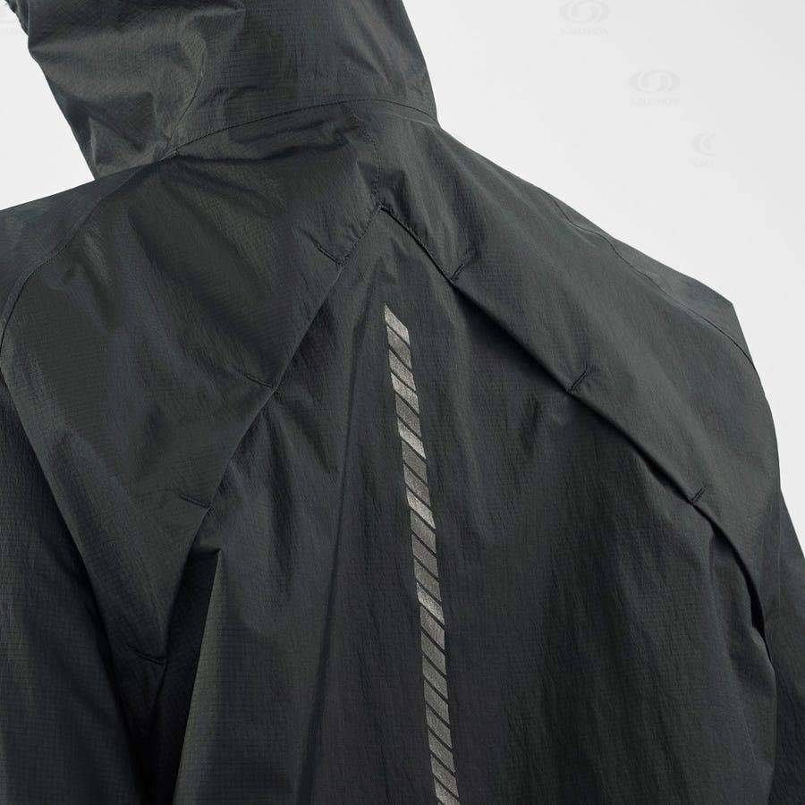 Dámské Softshellová Bunda Salomon Bundy BONATTI WATERPROOF Černé | CZ-O1525