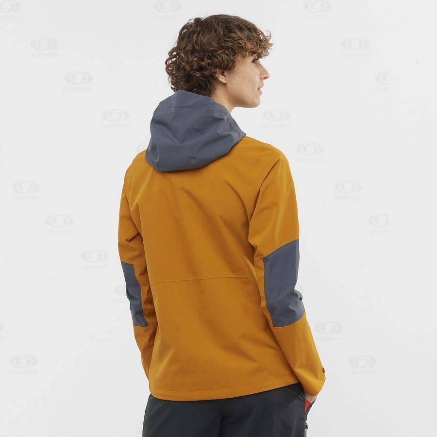 Dámské Softshellová Bunda Salomon Bundy OUTRACK WATERPROOF 2.5L Oranžové | CZ-O1693