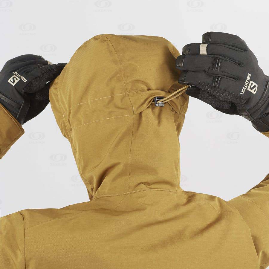 Dámské Softshellová Bunda Salomon Bundy SNOW REBEL Žluté | CZ-O2281