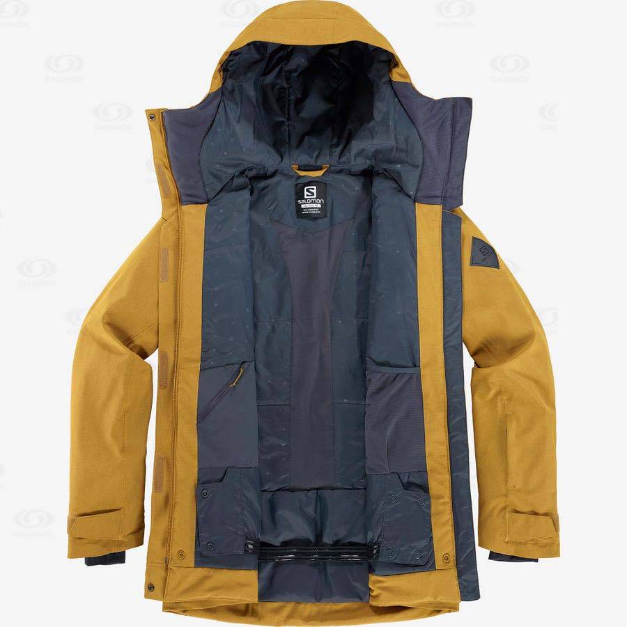 Dámské Softshellová Bunda Salomon Bundy STANCE CARGO Hnědé | CZ-O2531