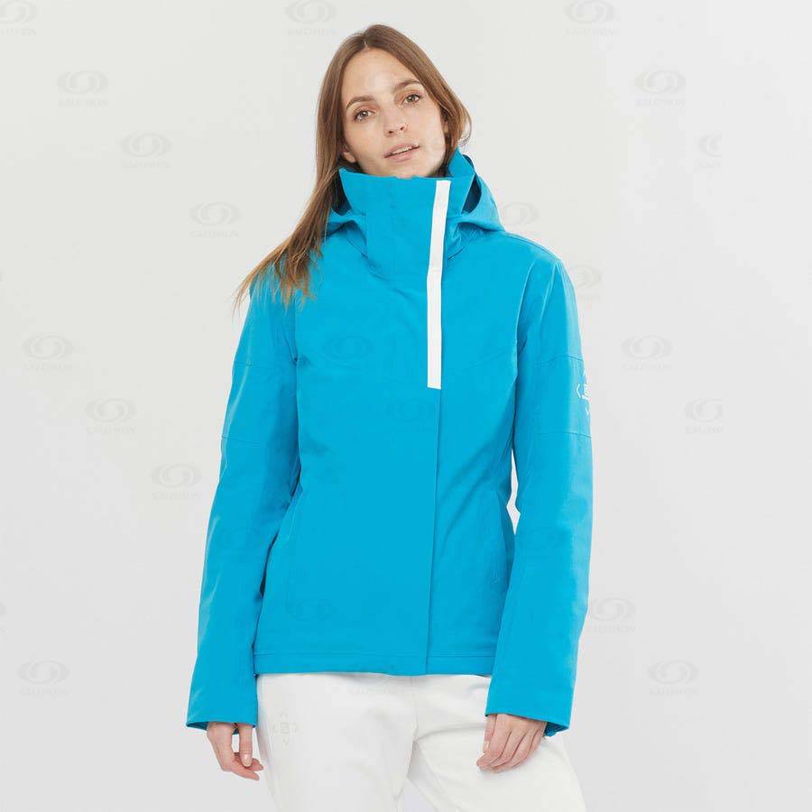 Dámské Softshellová Bunda Salomon Bundy SPEED Blankyt | CZ-S1044