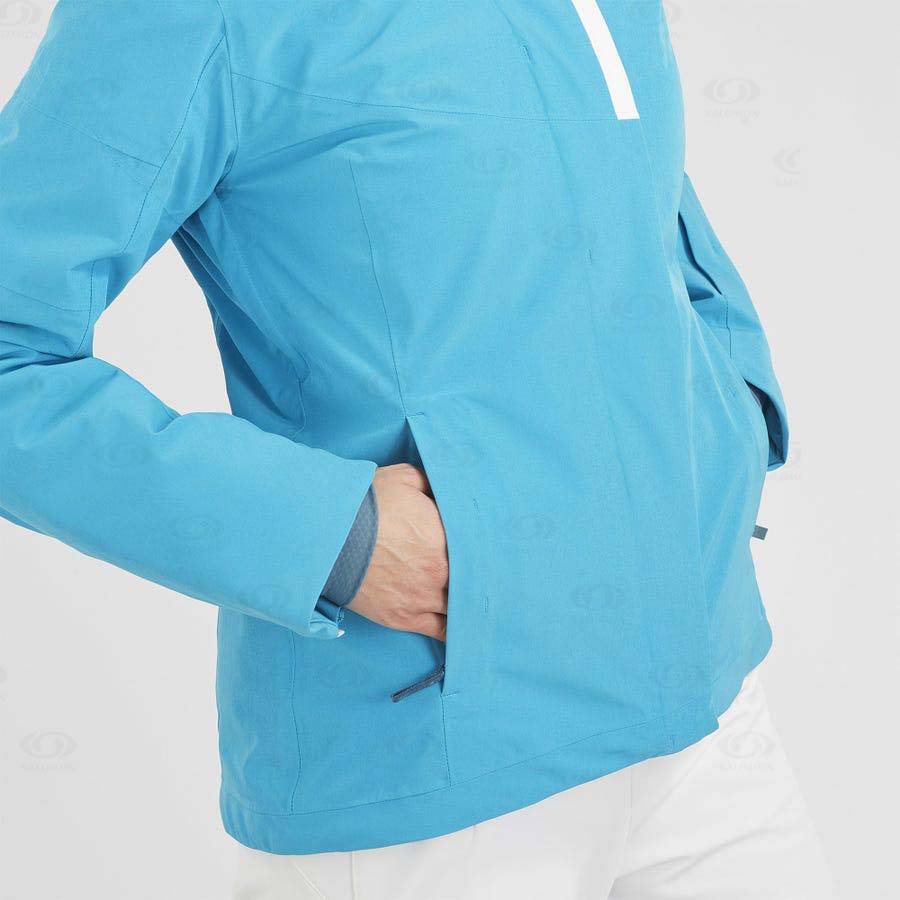 Dámské Softshellová Bunda Salomon Bundy SPEED Blankyt | CZ-S1044