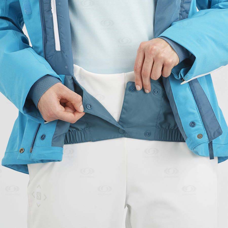 Dámské Softshellová Bunda Salomon Bundy SPEED Blankyt | CZ-S1044