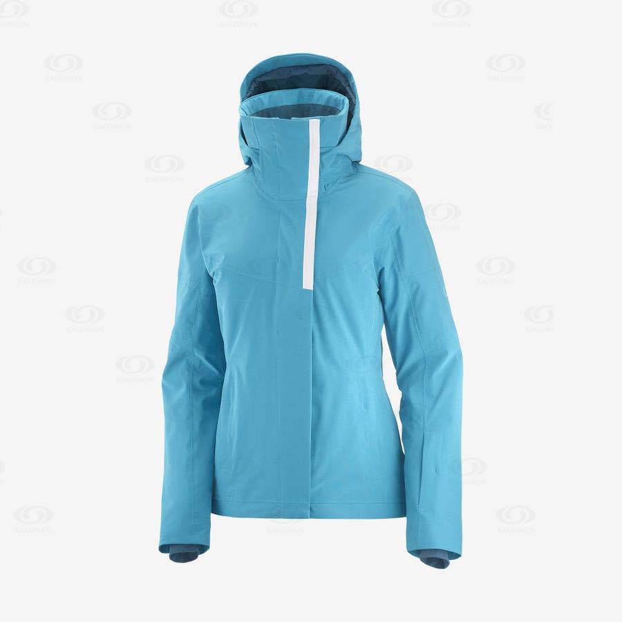 Dámské Softshellová Bunda Salomon Bundy SPEED Blankyt | CZ-S1044