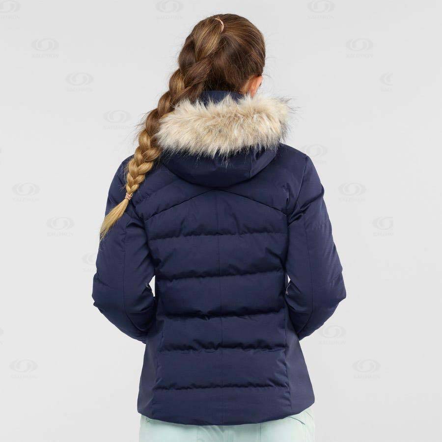 Dámské Softshellová Bunda Salomon Bundy STORMCOZY Tmavě Blankyt | CZ-S1093