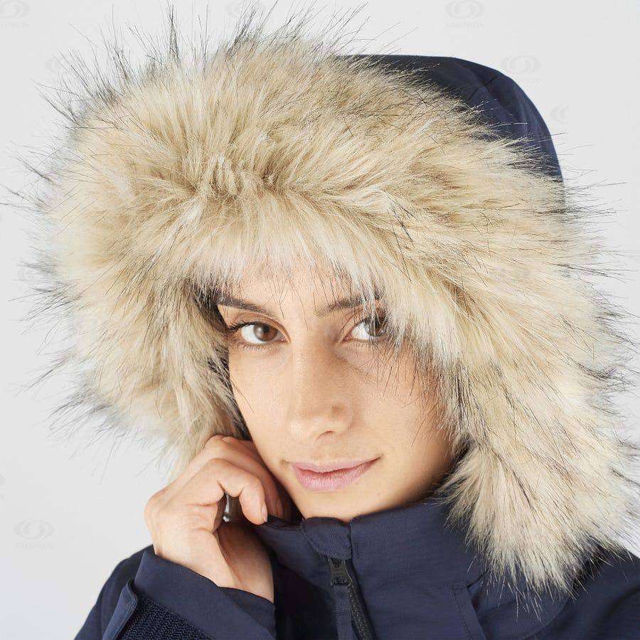 Dámské Softshellová Bunda Salomon Bundy STORMCOZY Tmavě Blankyt | CZ-S1093